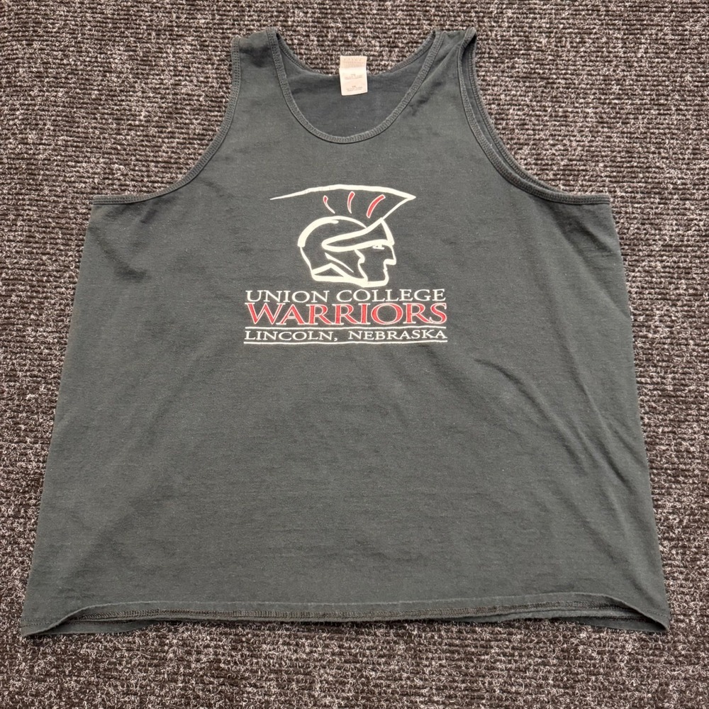 Union College Warriors Tank Top Mens XXL Lincoln Nebraska Graphic Sleeveless Tee
